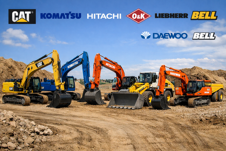 Range of heavy earthmoving equipment supported by Earth Pro